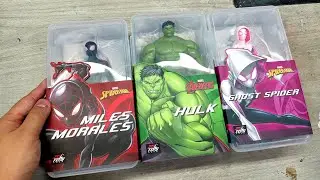 Very affordable ZD Toys action figures!!!! Hulk, Spider-gwen, Miles Morales.