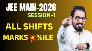 Calculated Marks Vs %ile I Session-1 👉JEE Msin #jee #jeemain #jee2026 #neet