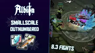 Albion Online - Small Scale PvP / Outnumbered Fights / 8.3 Kills & Claps