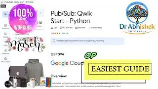 Pub/Sub: Qwik Start - Python | Easiest Guide 2026 | #GSP094 #qwiklabsarcade2026