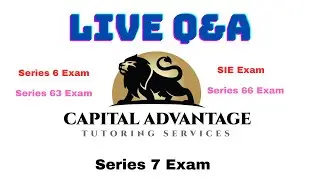 FINRA FRENZY  LIVE Q&A on all FINRA and NASAA Exams  9/3/2024
