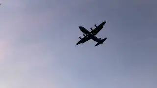USAF Lockheed Martin C-130J Super Hercules Landing at Charleston International Airport-1/9/26