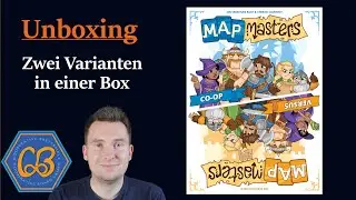 Unboxing... Map Masters - Das neuste Spiel von Captain Games - Deutsch in 4K
