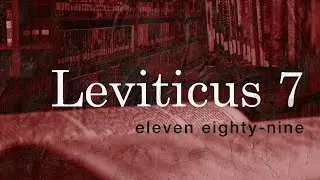 Guaranteed Provision - Priestly Responsibilities #2: Leviticus 7