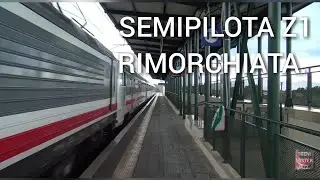 TreniMisterJazz. Semipilota Z1 sun  rimorchiata da E 464 296 sun. Stazione di Lascari