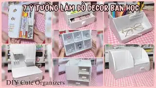 🌈✏️Tổng hợp cách làm tủ decor/ Hộp bút /tủ decor /Làm tủ trong suốt/Bảng Pegboard / hanathuy
