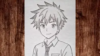 Easy Anime Drawing || How to Draw an Anime Boy || Easy Boy Drawing Tutorial for beginners