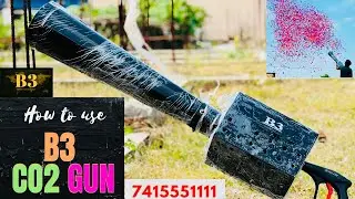 How to use co2 confetti gun // B3 co2 confetti gun // 7415551111 call for purchasing