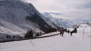 Nätschen Andermatt talabfahrt, VALLEY DESCENT, DESCENTE DE LA VALLÉE. 20220308
