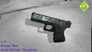 Glock-18 Steel Disruption - Skin Wear Preview