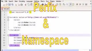 XML PART 05 Prefix and Namespace