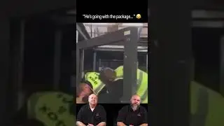 &ldquo;Looks like he&rsquo;s going with the package&hellip;&rdquo; 😂 #shipping #fail #funny #blindreaction #hilarious