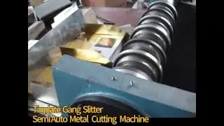 Tinplate Gang Slitter Manual Metal Material Cutting Slitting Machine