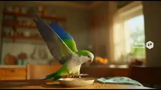 My Quaker Parrot that sadly flew away (true story 😿😢)