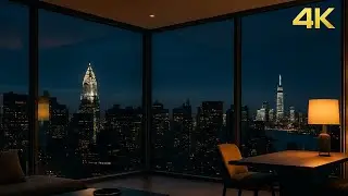 [4K] Focus in a Luxury Penthouse • Smooth Jazz for Deep Work, Study and Relaxation
