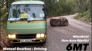 三菱ふそうローザ BE64DJ 6MT 運転 峠