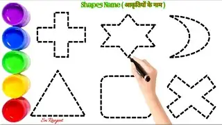 Creative Shapes Drawing:2d Shapes and Colors for Little Artists. #shapesdrawing 