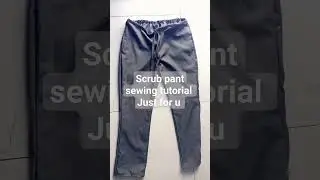 scrub pants ready #forbeginners #cutandsew