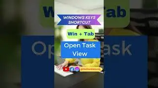 Win + Tab I Open Task View I techwalasuraj I wordsortcutkeys I