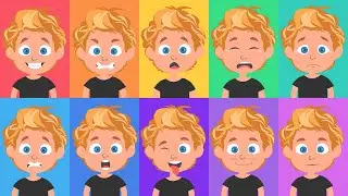 Caras e caretas - As expressões faciais. Vídeo educativo infantil