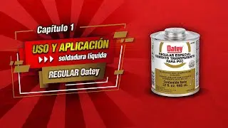 Uso y aplicación de la Soldadura Líquida Oatey Regular (Dorado)