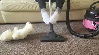 Hoover pipe feet tease white ped socks stroking footplay teddy vacuum hetty (full video available)