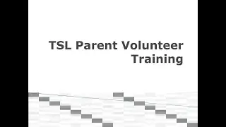 Parent Volunteer Training Video