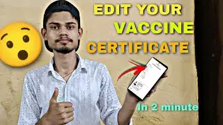 #Cowin Vaccine Certificate Correction online | how to edit #vaccinecertificate