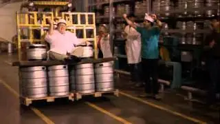 Norm working in the brewery!