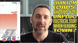 Phantom loads: should you unplug electrical stuff when leaving town?
