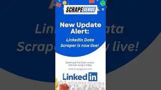 LinkedIn Data Scraper Tool | ScrapeGenius New Update #designcollection #linkedinscraper #B2BLeads