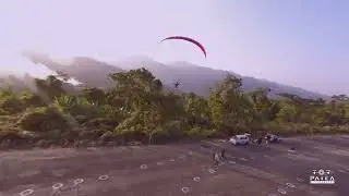 chasing paramotor