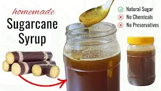 Homemade cane sugar | Learn how to make and store sugar syrup for months.