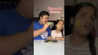 My Sister Vs Me : Who will make the best Stamp #shorts