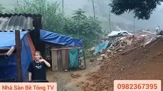 Concrete stilt house model with 3 rooms and 2 left in Hoa Binh