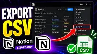 How To Export Notion Database To CSV (2026 Step-by-Step  Guide)
