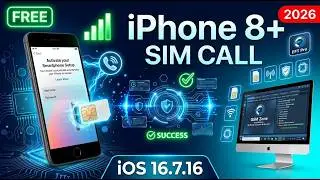 iCloud Bypass with SIM Call iOS 16.7.16 Full Tutorial | iPhone 8+ Bypass iCloud With Signal |