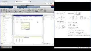 MS3200 Analisis Numerik - [Matlab] Dekomposisi Cholesky