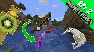 Fishing for an OVERPOWERED BOW! - [Minecraft Survival Ep: 2]