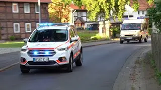 [Geb&auml;udebrand mit Menschenleben in Gefahr] Alarmfahrt Kdow OrgL-RD + MTW-Betreuung DRK Wolfenb&uuml;ttel