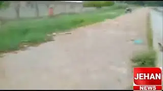 There was a crack in the canal that supplies water to the city of Karachi from Hub Dam.