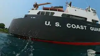 Island Loop on Kayak Port Huron Michigan FPV Bluewater Bridge St Clair River