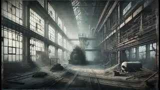 Explore the Abandoned Factory 🏭 Eerie Industrial Ambience with Echoes & Rustling Sounds 🎶