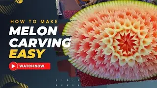 Melon carving easy😮 ✨🍉 | Food garnish ideas easy | fruit carving ideas for beginners | Artliya