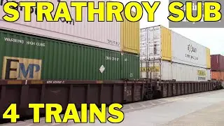 Railfanning Strathroy Sub With 4 Trains #railfans #trains #cnrail