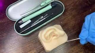 Peeling Huge Flakes Off Ear | ASMR No Talking
