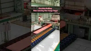 Precision Rolling: Plate Entering Fine-Gauge Stage! #pipelining #carbonsteel #automobile #hotrolled
