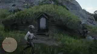 Red Dead Redemption 2 Lord Of The Rings looking hill house.