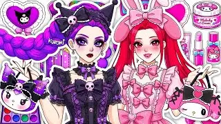 🎀Paper DIY🎀KPOP DEMON HUNTERS Rumi Skincare +Makeup Blind Bag Unboxing ASMR| RESCUING RUMI MIRA pt.4
