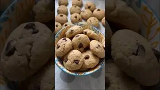 Мини-печенье с шоколадной крошкой без яиц
